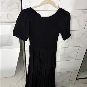 Chic Black Long Sleeve Women's Dress